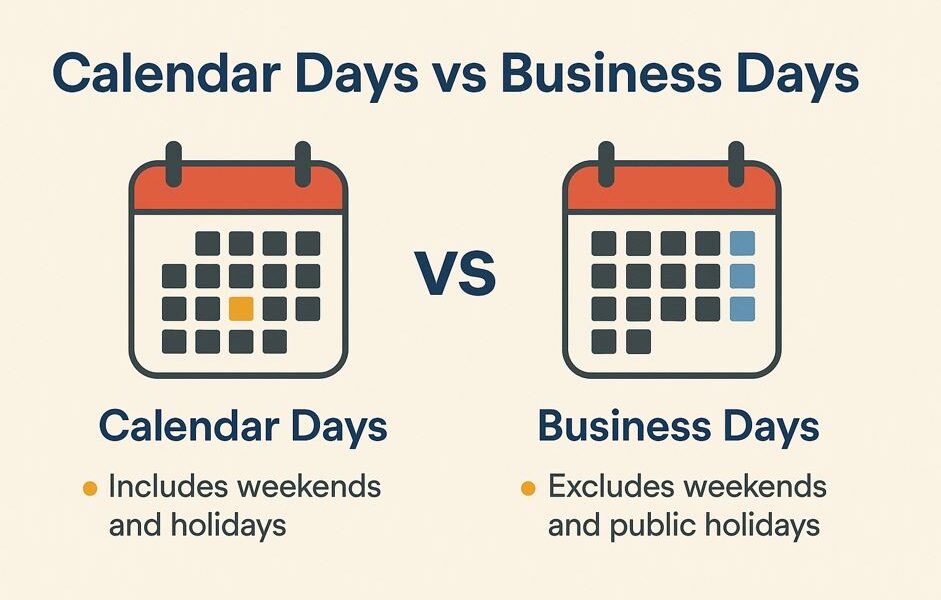 Calendar Days vs Business Days: Key Differences Explained